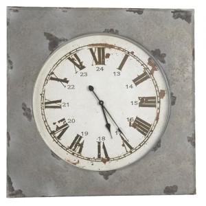 Ceas "Vintage Silver" 62x62 cm, Clayre & Eef Ceas "Vintage Silver" 62x62 cm, Clayre & Eef